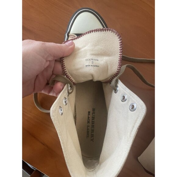 Burberry Black Label High-top Sneakers US 11, EU 44 Unisex Designer Shoes - Picture 7 of 7